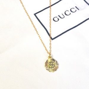 Goldfilled dollar sign choker